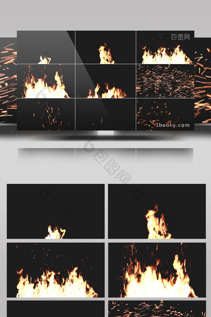 10组火焰燃烧视频素材