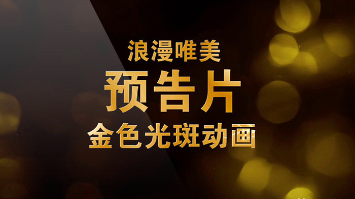 高端金色光斑绚丽恢弘大气唯美会声会影模板