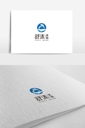 休闲娱乐标志洗浴logo设计