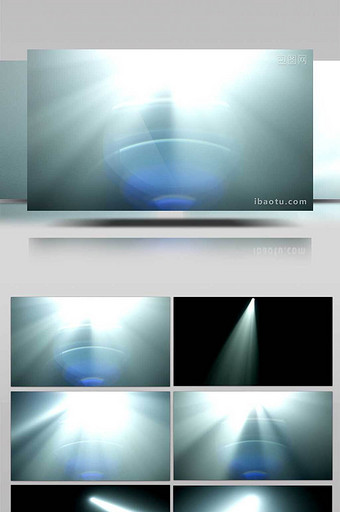 4种真实探照灯灯光照射电影风格视频素材图片