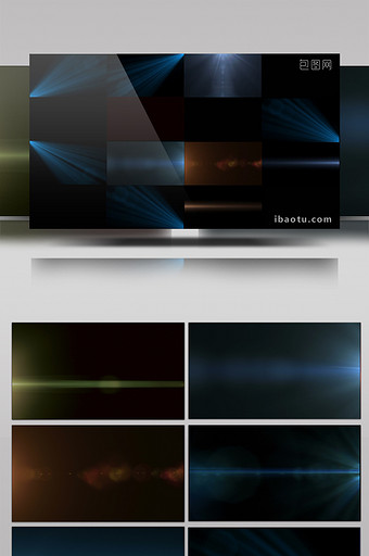 30组电影耀斑炫光效果高清动画视频图片