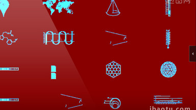 26组科技元素数学符号动态视频动画