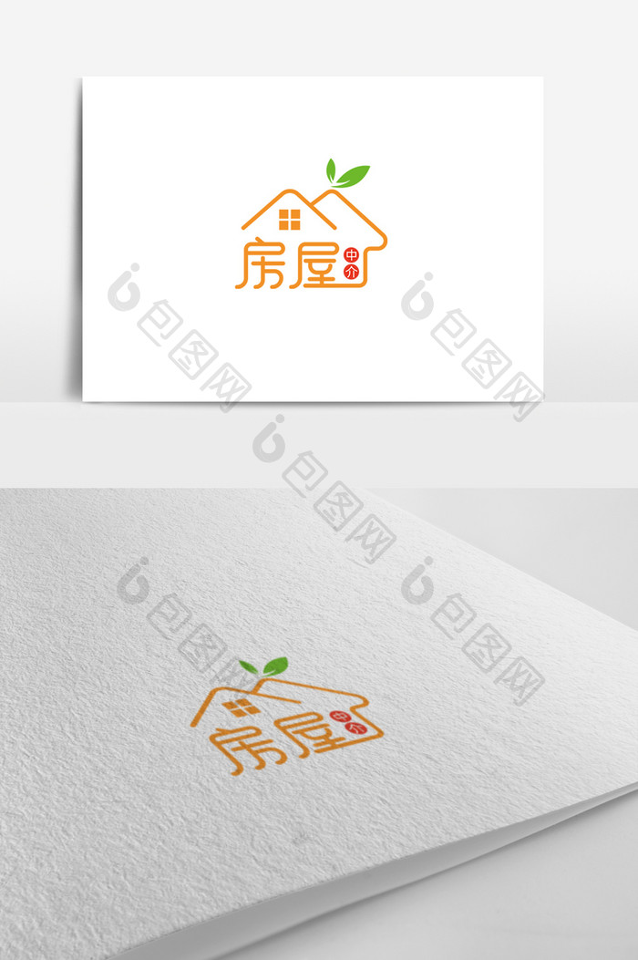 高端简约时尚大气地产中介logo模板