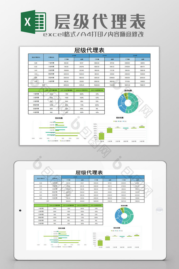 层级代理表excel模板