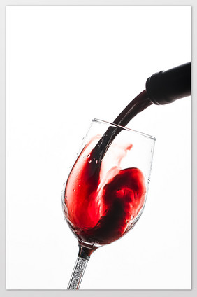 红酒酒杯倒酒静物摄影美食摄影图片
