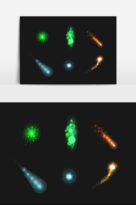 炫彩光效设计素材