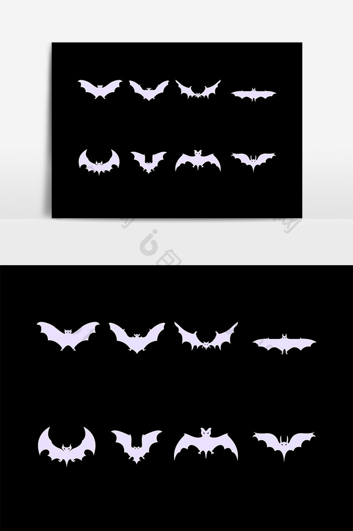 万圣节蝙蝠设计素材