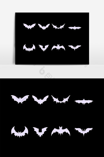 万圣节蝙蝠设计素材图片