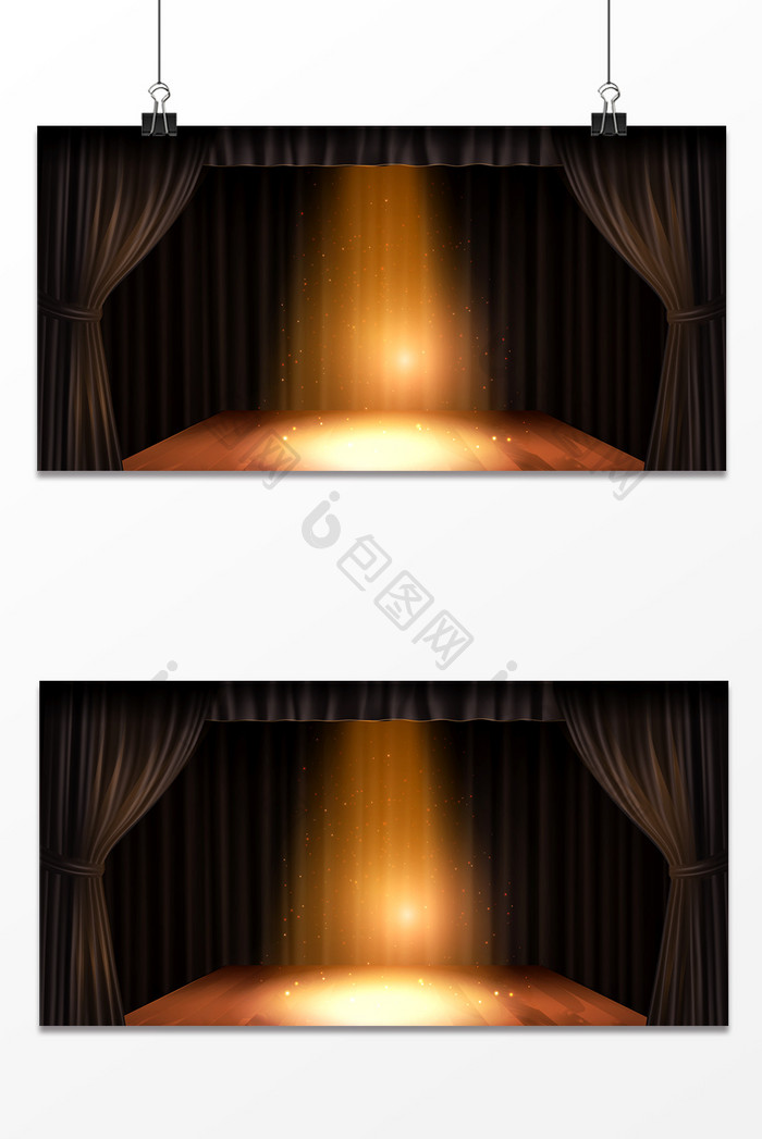 典雅高贵舞台戏剧灯光庆典开业背景图
