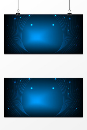 蓝色梦幻光线商务智能科技广告背景图