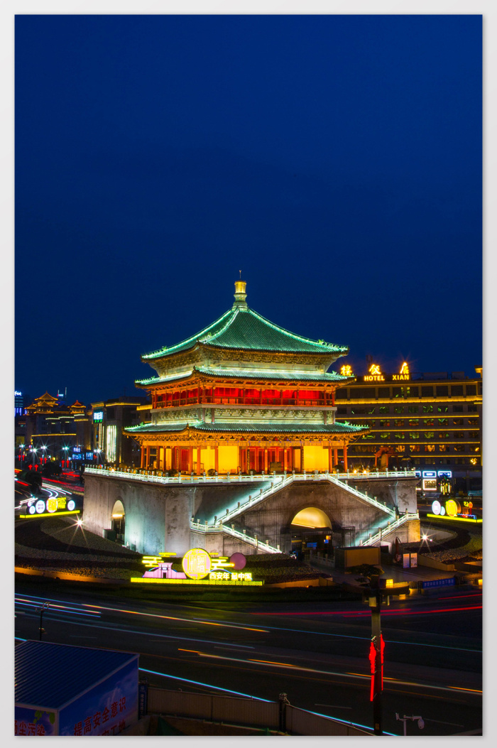 西安钟楼图片-包图网