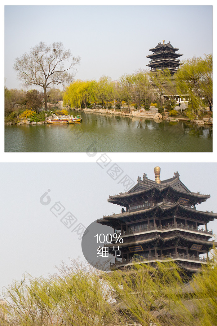 泉城明湖之春摄影图片