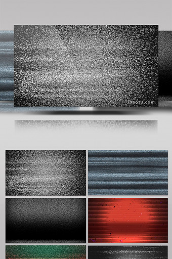 20款信号不良干扰动画特效元素素材视频图片
