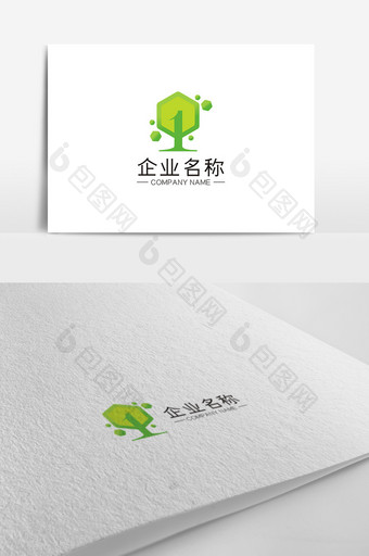 简约绿色创意商务通用LOGO图片