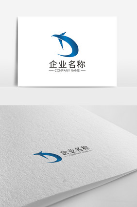 简约创意老鹰D字母LOGO