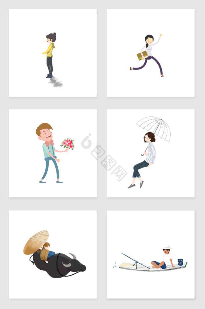 人物动作图片-人物动作素材免费下载-包图网