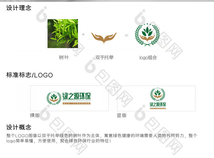 环保行业标志绿之源环保logo设计