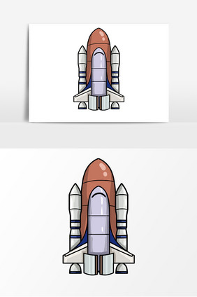 航天日手绘飞船元素
