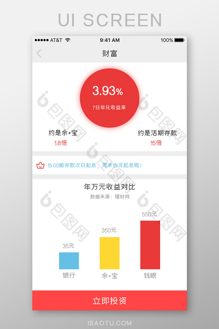 APP移动端理财购买UI界面图片图片