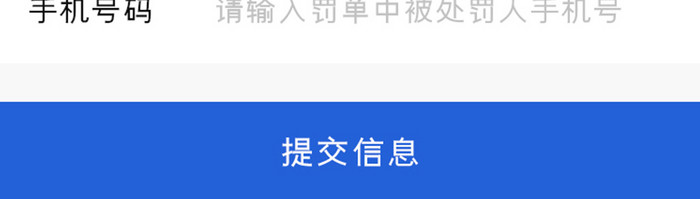 汽车APP罚单代缴UI移动界面