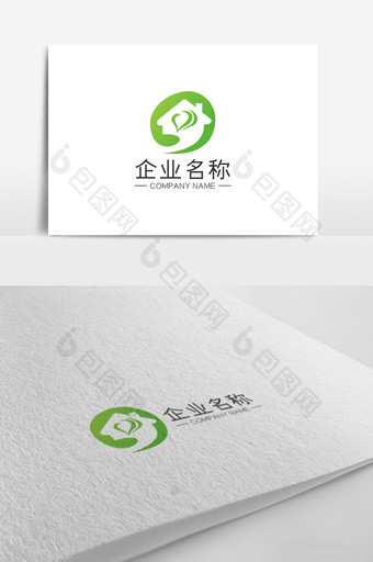 简约时尚绿色商务通用LOGO图片