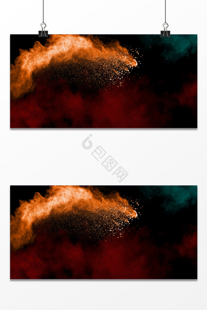 抽象色块烟雾颗粒材质质感教育图片