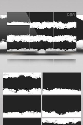 2组4k带通道无限循环云层图片