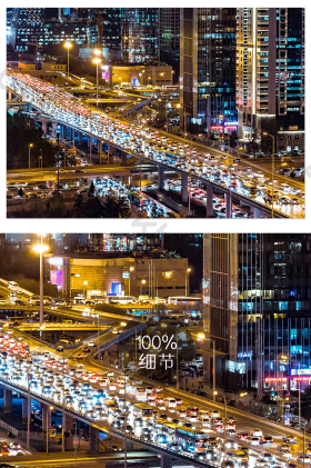 车流穿梭图片