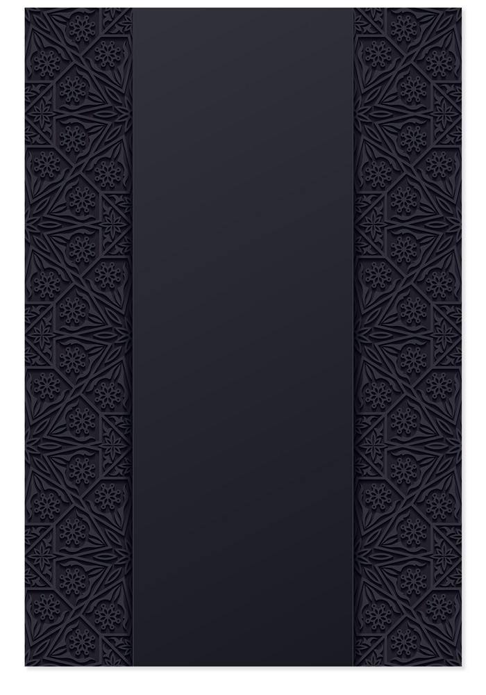 黑色质感花纹商务广告海报图