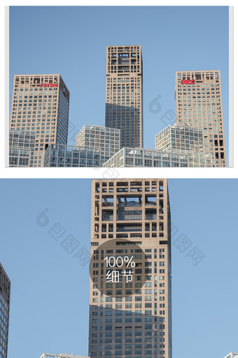 繁华现代的北京国贸建外SOHO图片
