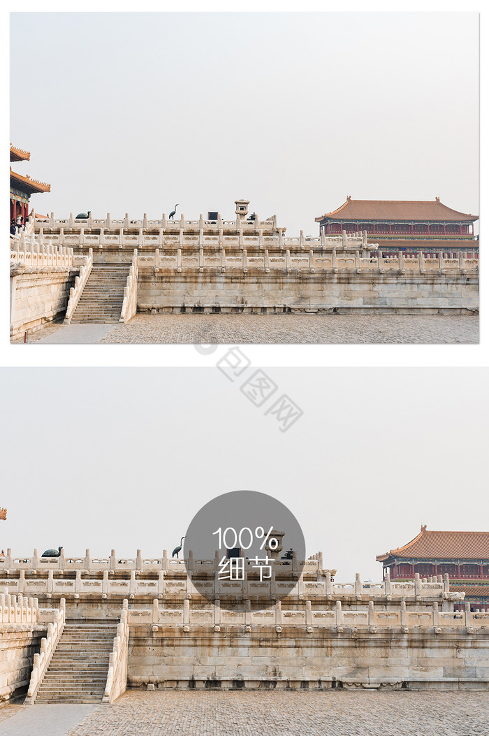 北京故宫层次大景摄影图片