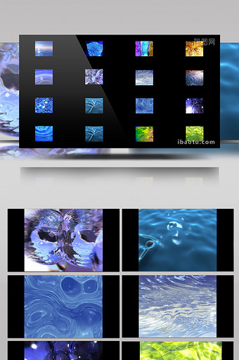 15组模拟彩色动态水素材图片