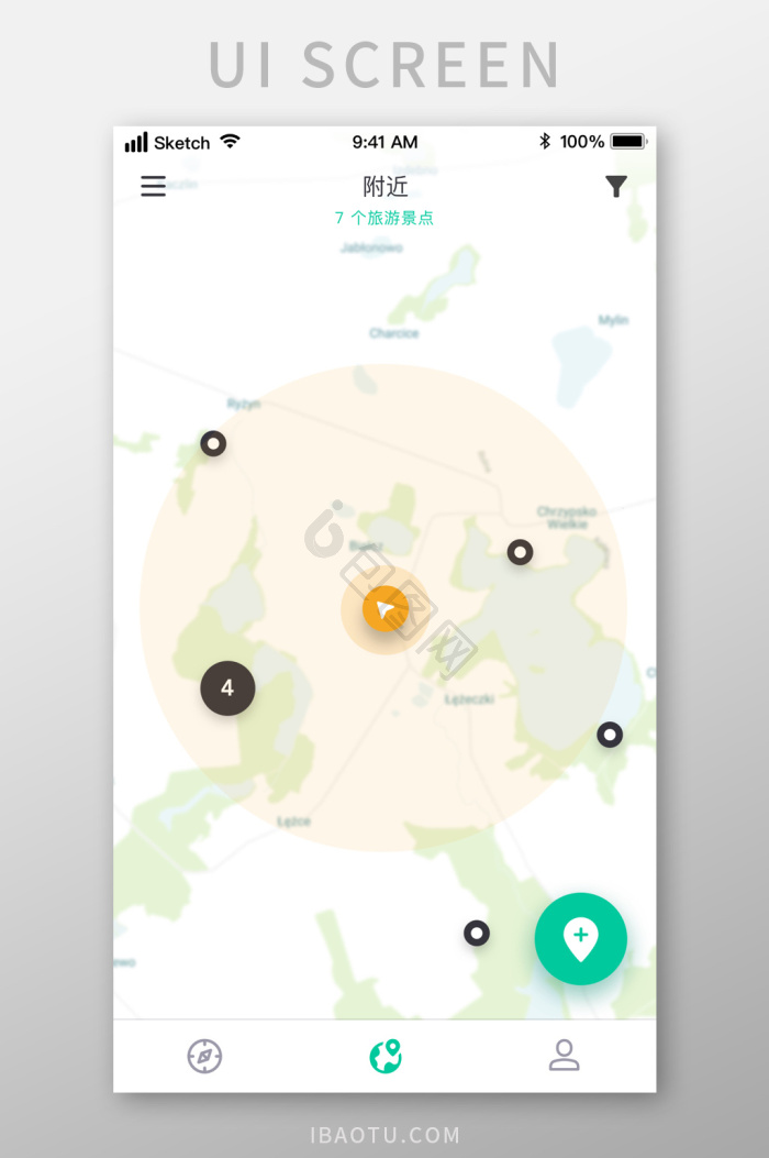 地图ui图片大全_地图ui素材下载-包图网