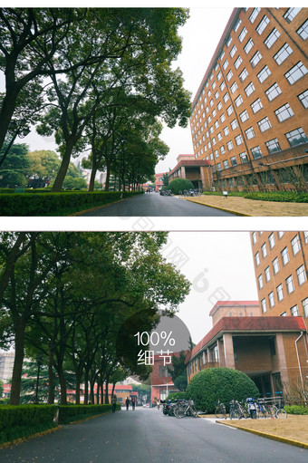中国高校校园风景摄影图片