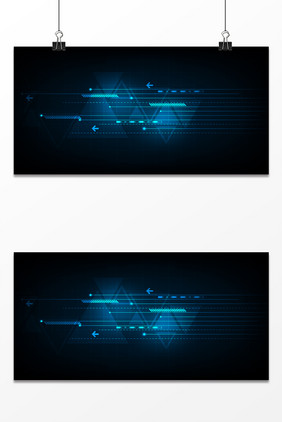 蓝色商务科技技术未来信息背景图