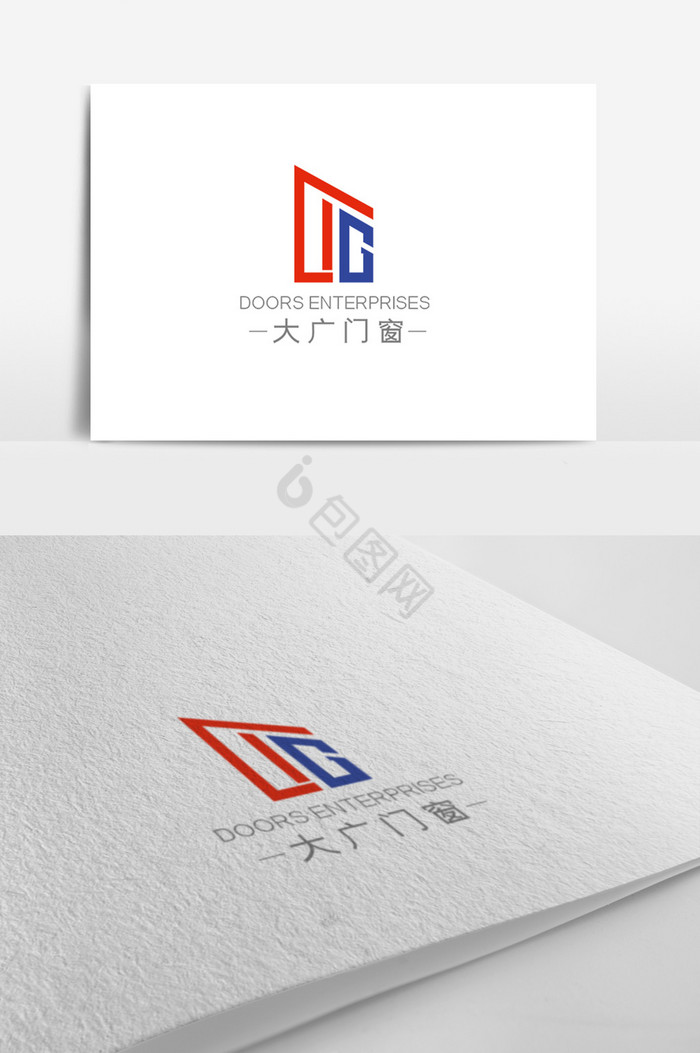 门窗建材logo模板图片