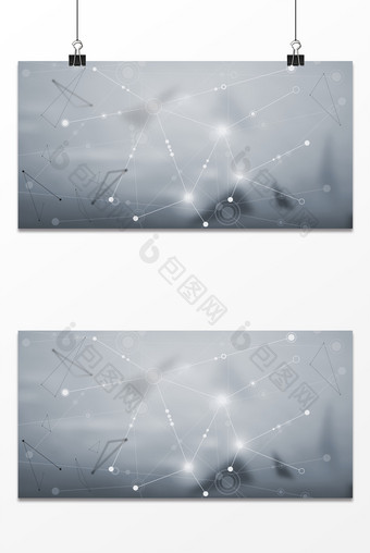 灰色商务科技技术信息线条连接背景图图片