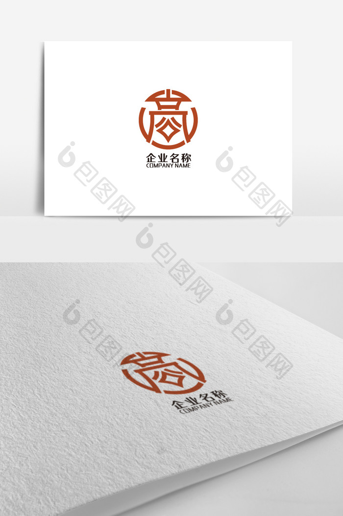 企业大气金融标志logo设计