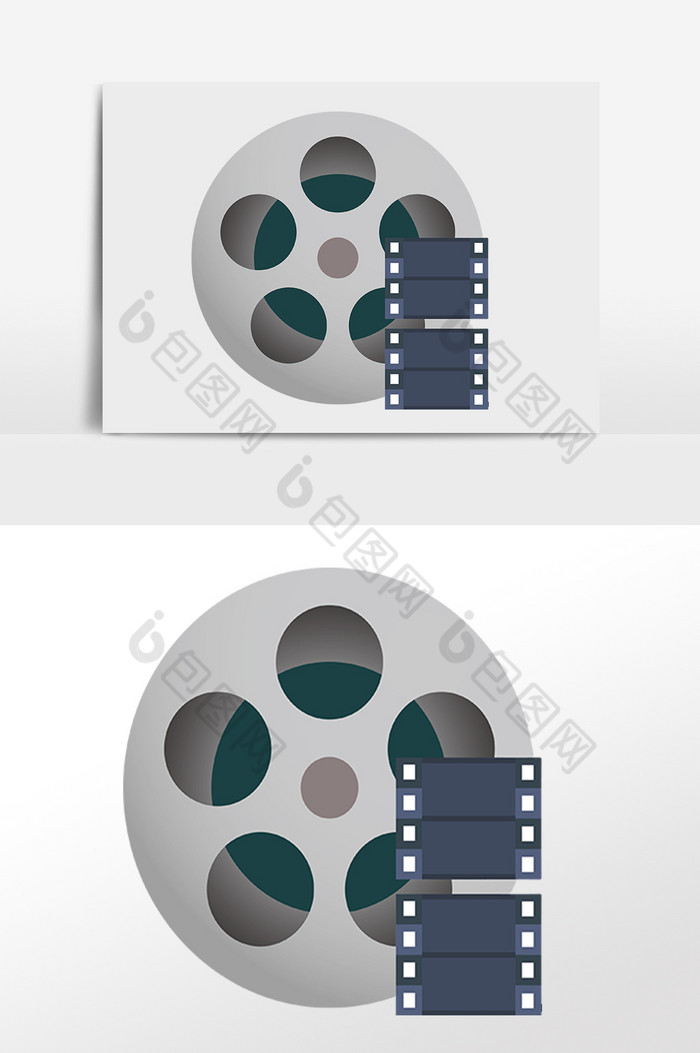 电影拍摄机胶卷底片插画图片图片