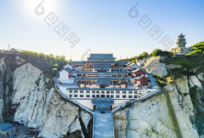 中国辽宁锦州笔架山风光航拍图片-包图网企业站