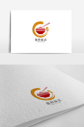 个性面食标志logo设计