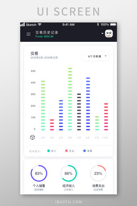 金融生活消费储蓄投资理财UI移动界面