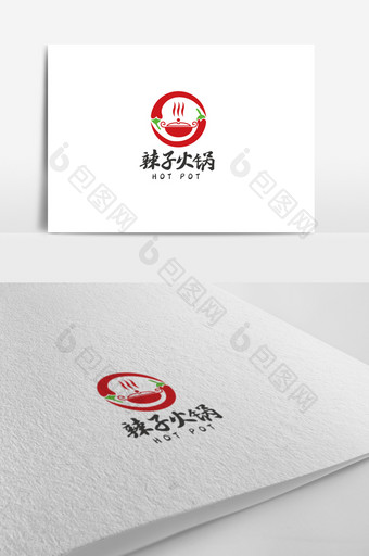 大气高端时尚火锅餐饮logo设计模板图片