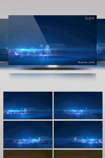 6款边框带透明通道特效光效条形素材视频图片