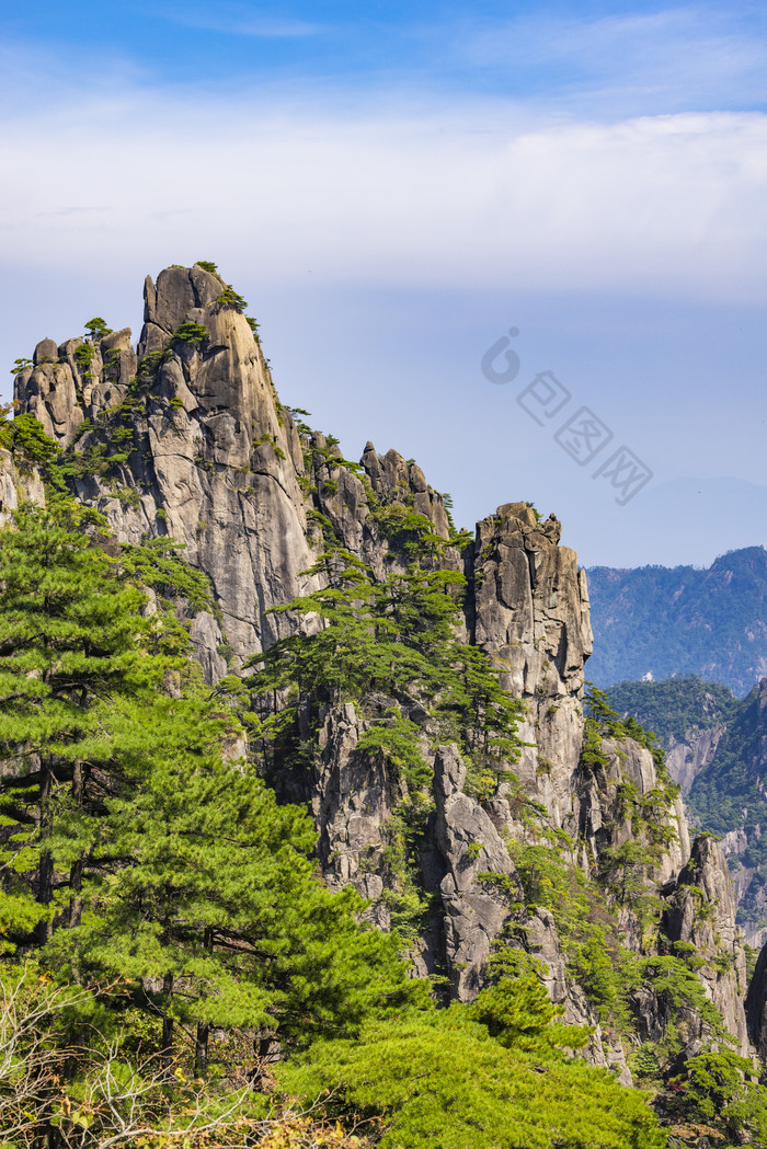 安徽黄山风景区自然风光