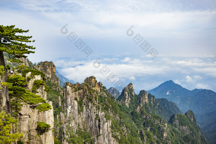 安徽黄山风景区自然风光