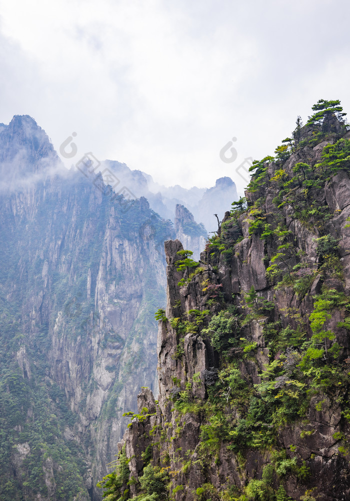 安徽黄山风景区自然风光