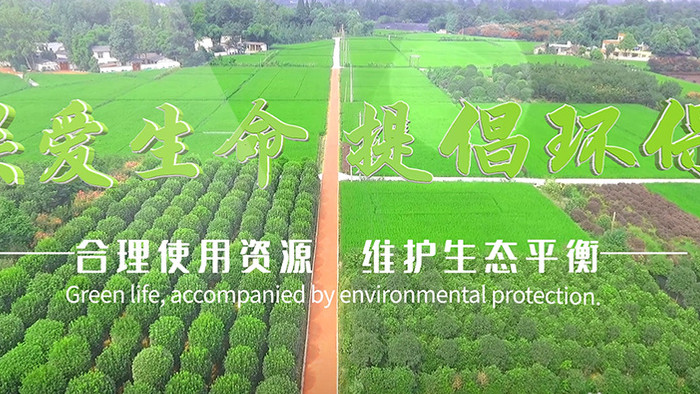 关爱生命绿色环保公益活动宣传片头AE模板