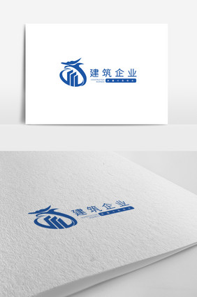 中式大气高端建筑企业logo设计模板