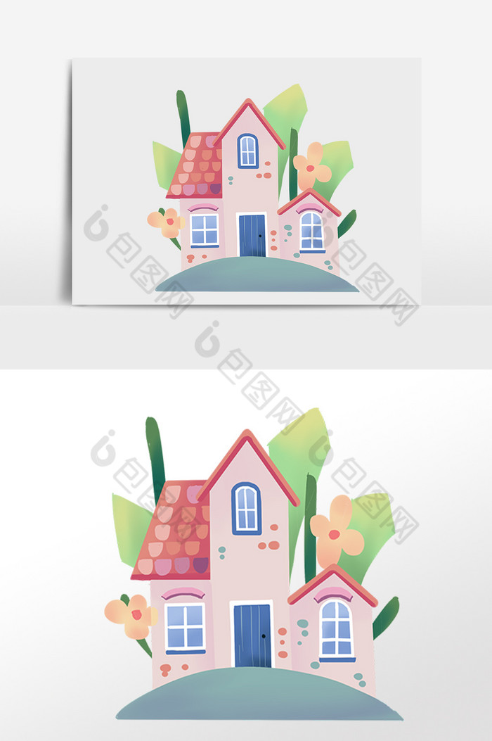 小房子插画图片图片